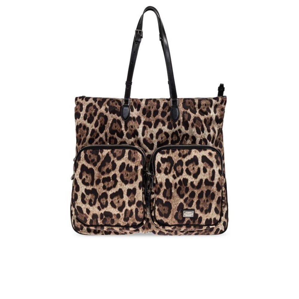 Shopper bag with animal motif